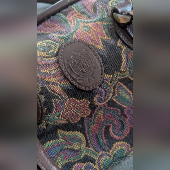 1991 Vintage Tapestry Purse Liz Claiborne - Picture 9 of 11